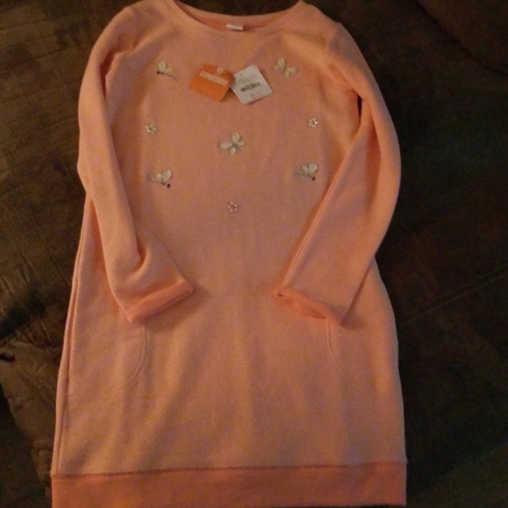 Gymboree embellished sweatshirt dress NWT